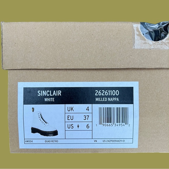 Dr. Martens Sinclair Milled Nappa Leather Platform Boots - Picture 8 of 9